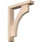 Ekena Millwork Westlake Block Smooth Bracket w/ Offset Brace, Douglas Fir, 3 1/2"W x 16"D x 20"H BKT0402X16X20WTL05SDF - alternate 1